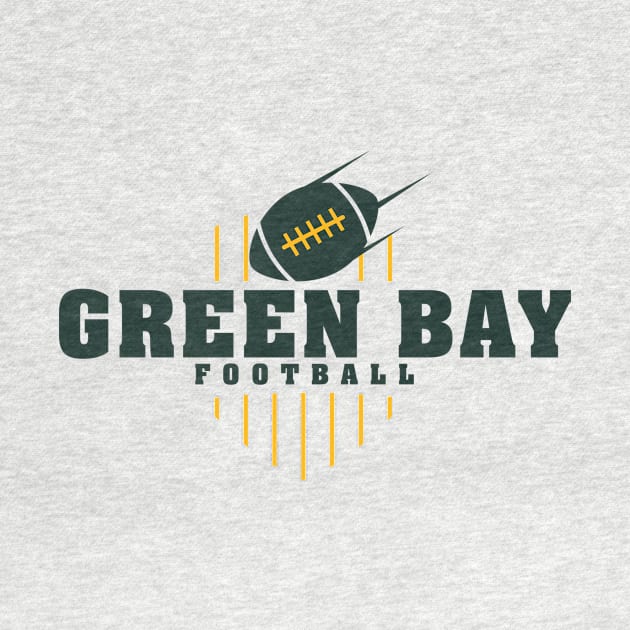 Green Bay Football Team Color by Toogoo